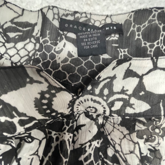 Women’s XL Grace Elements Black/Gray Shear Top - Picture 5 of 13